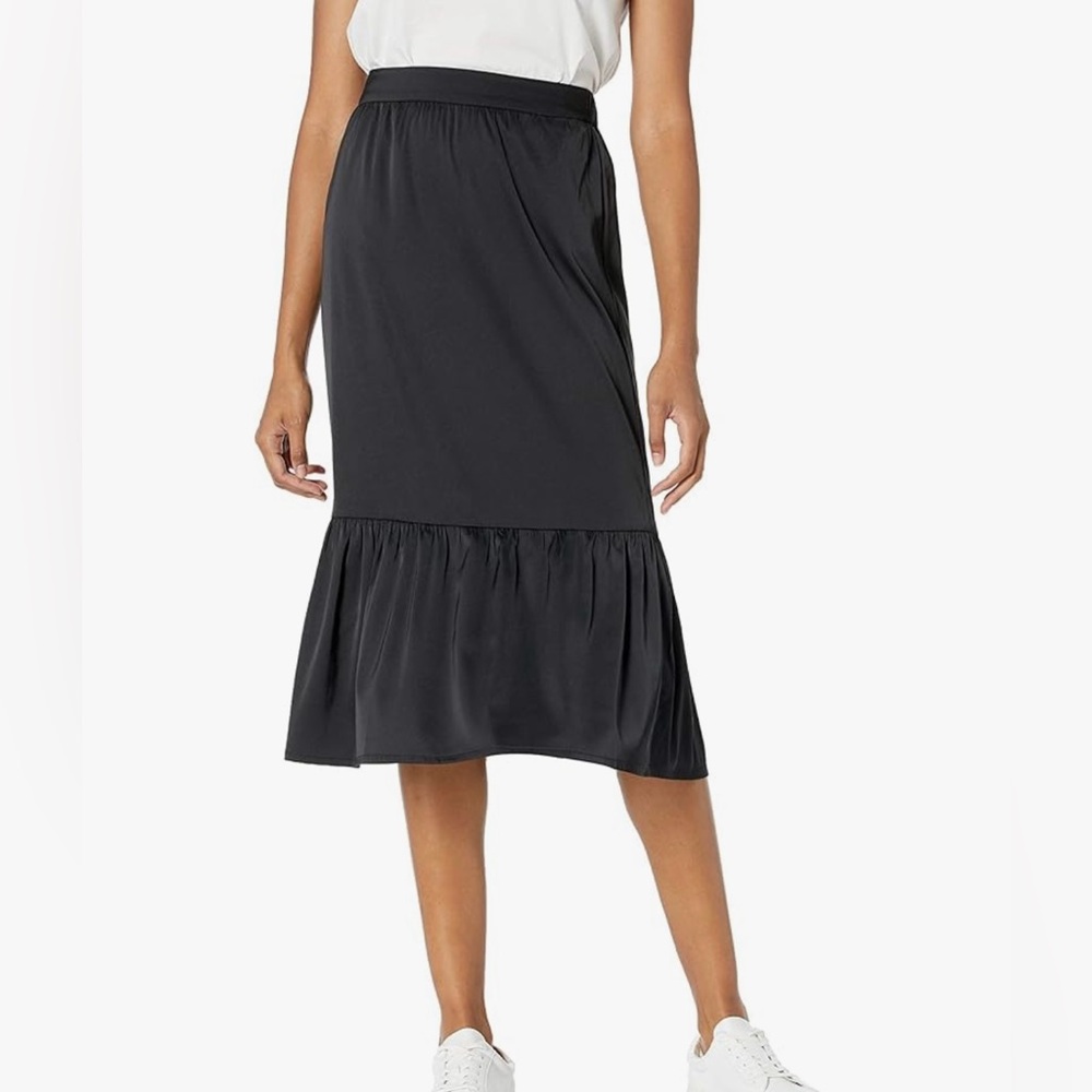 The Drop Wide Hem Midi Skirt
